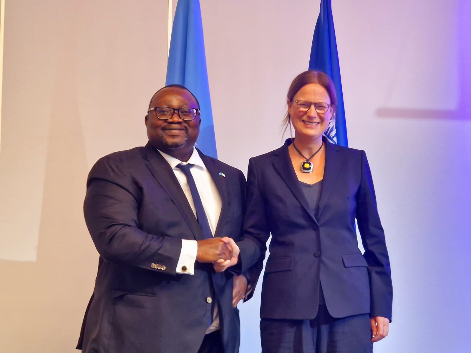 Sierra Leone’s Ambassador Gberie Handsover Chairman IOM Bureau