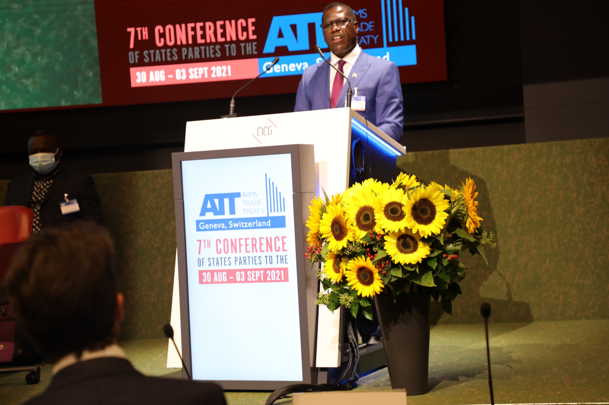 Foreign Minister Professor Francis Addresses ATT’s 7th Conference, Discusses Sierra Leone's Commitment to Promote Effective Treaty Universalization & Implementation