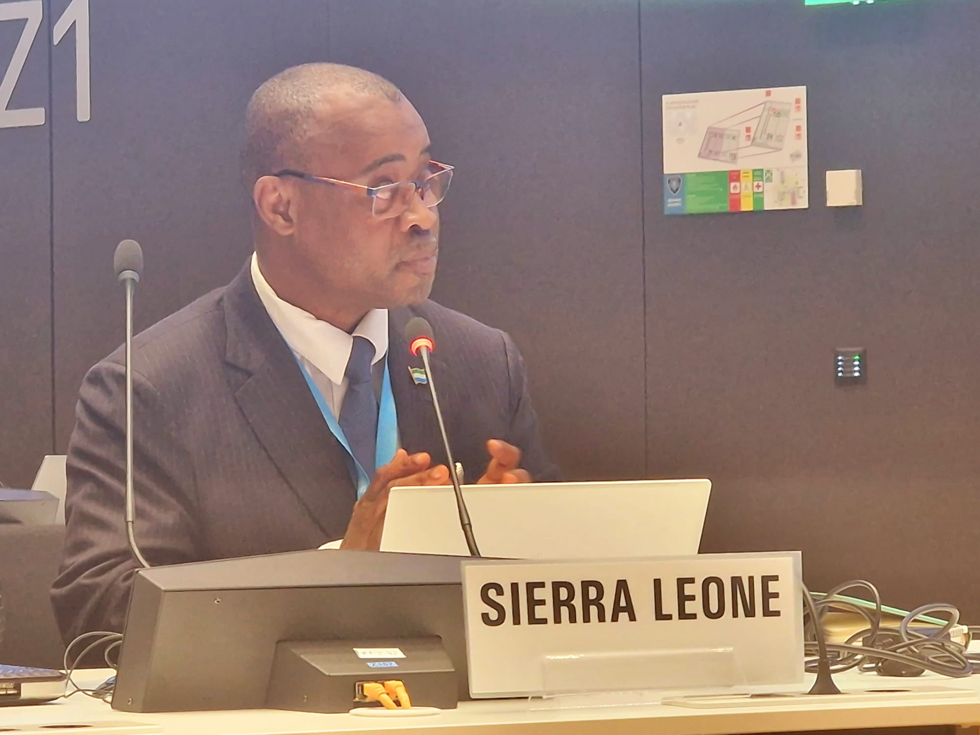 Sierra Leone Deputy Health Minister Dominates The Global Peer Review Of UHPR At WHO