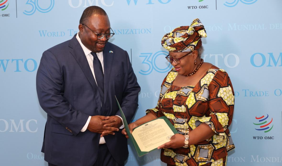 Ambassador Gberie Deposits Sierra Leone’s Instruments Of Ratification At WTO