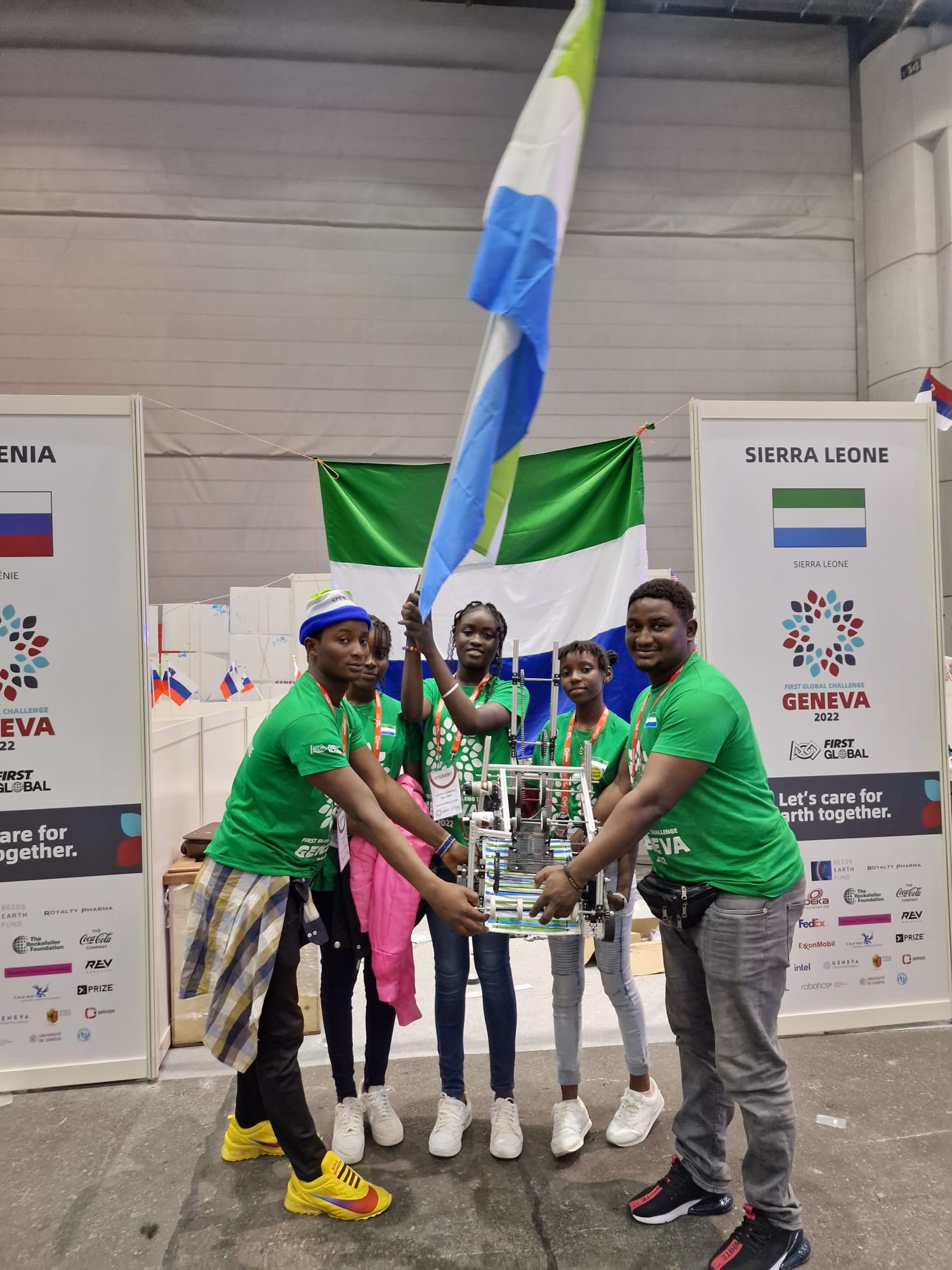 Five Sierra Leonean Students Participate in Global Robotics Competition in Switzerland